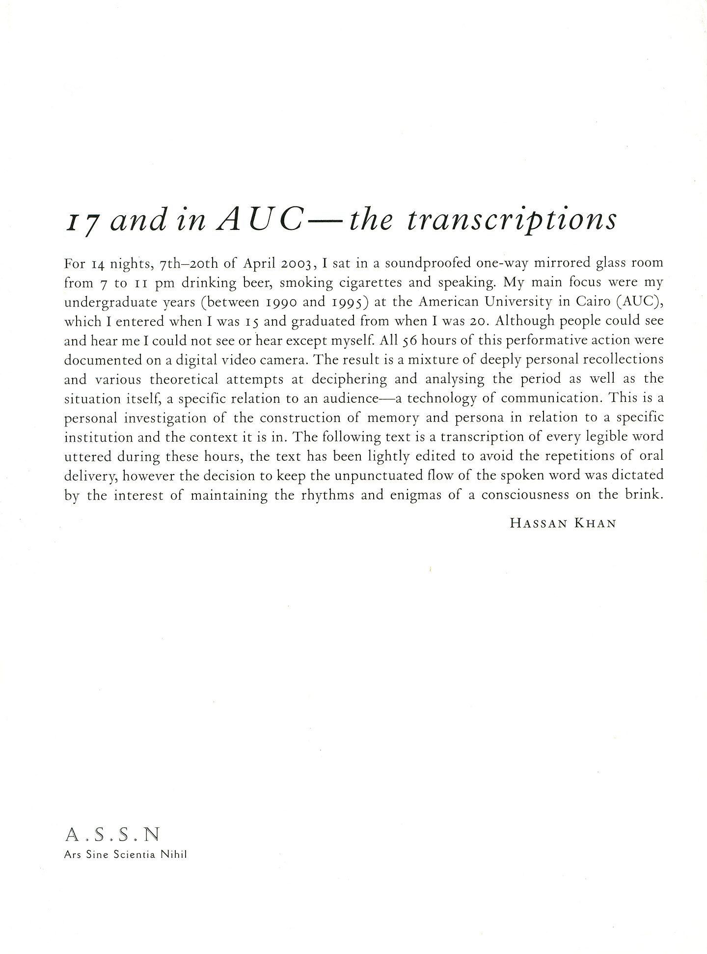 17 and in AUC – The transcriptions